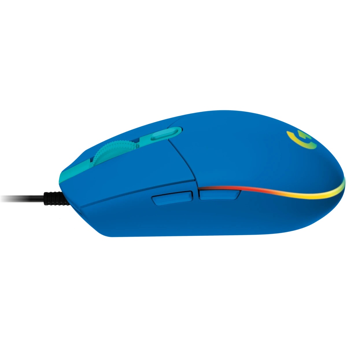 Мышь проводная Logitech G203 LIGHTSYNC синий, 8000 dpi, USB, кнопки - 6