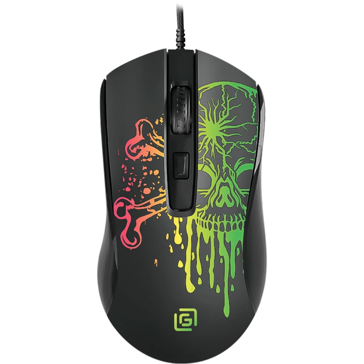 Мышь проводная Oklick 702G черный, 3600 dpi, USB, кнопки - 4