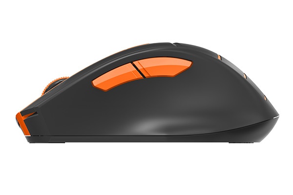 Мышь беспроводная A4Tech Fstyler FG30S серый/оранжевый, 2000 dpi, радиоканал, USB, кнопки - 6