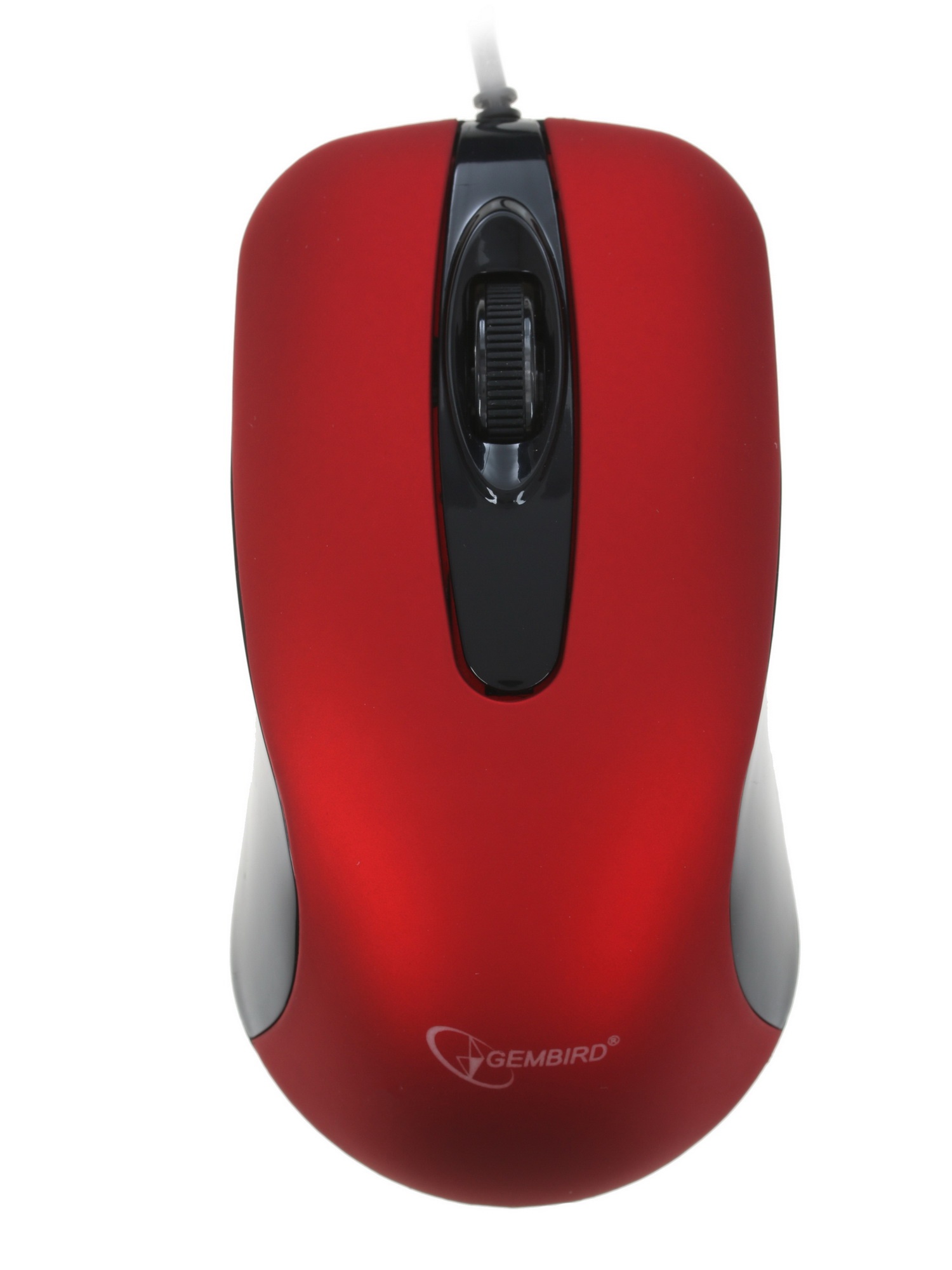 Мышь проводная Gembird MOP-400-R красный, 1000 dpi, USB, кнопки - 3