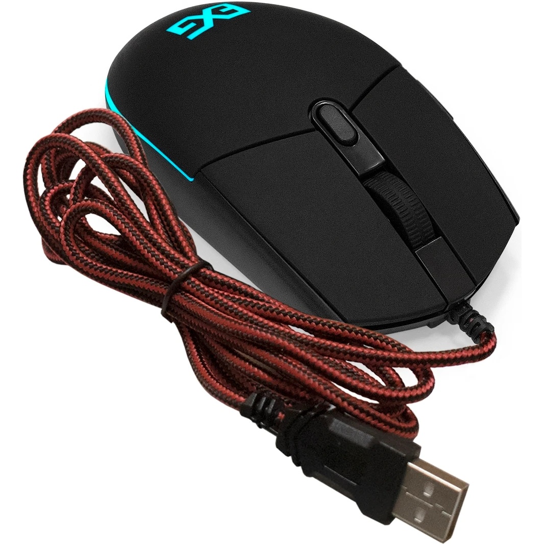 Мышь проводная ExeGate SL-9066 черный, 2400 dpi, USB, кнопки - 6