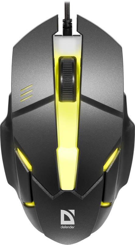 Мышь проводная Defender Host MB-982 черный, 1000 dpi, USB, кнопки - 3