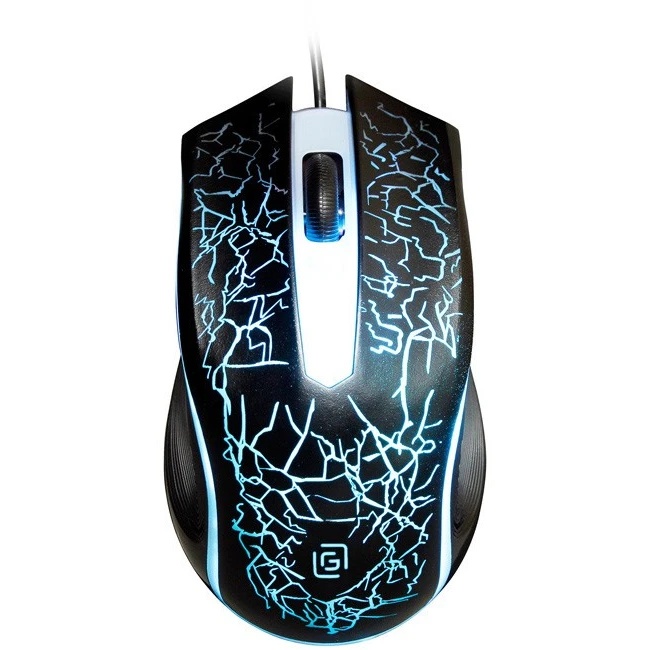 Мышь проводная Oklick 395M SHADOW черный, 1500 dpi, USB, кнопки - 3