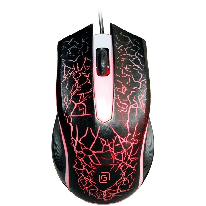 Мышь проводная Oklick 395M SHADOW черный, 1500 dpi, USB, кнопки - 3