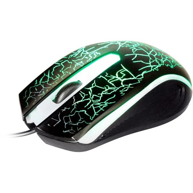 Мышь проводная Oklick 395M SHADOW черный, 1500 dpi, USB, кнопки - 3