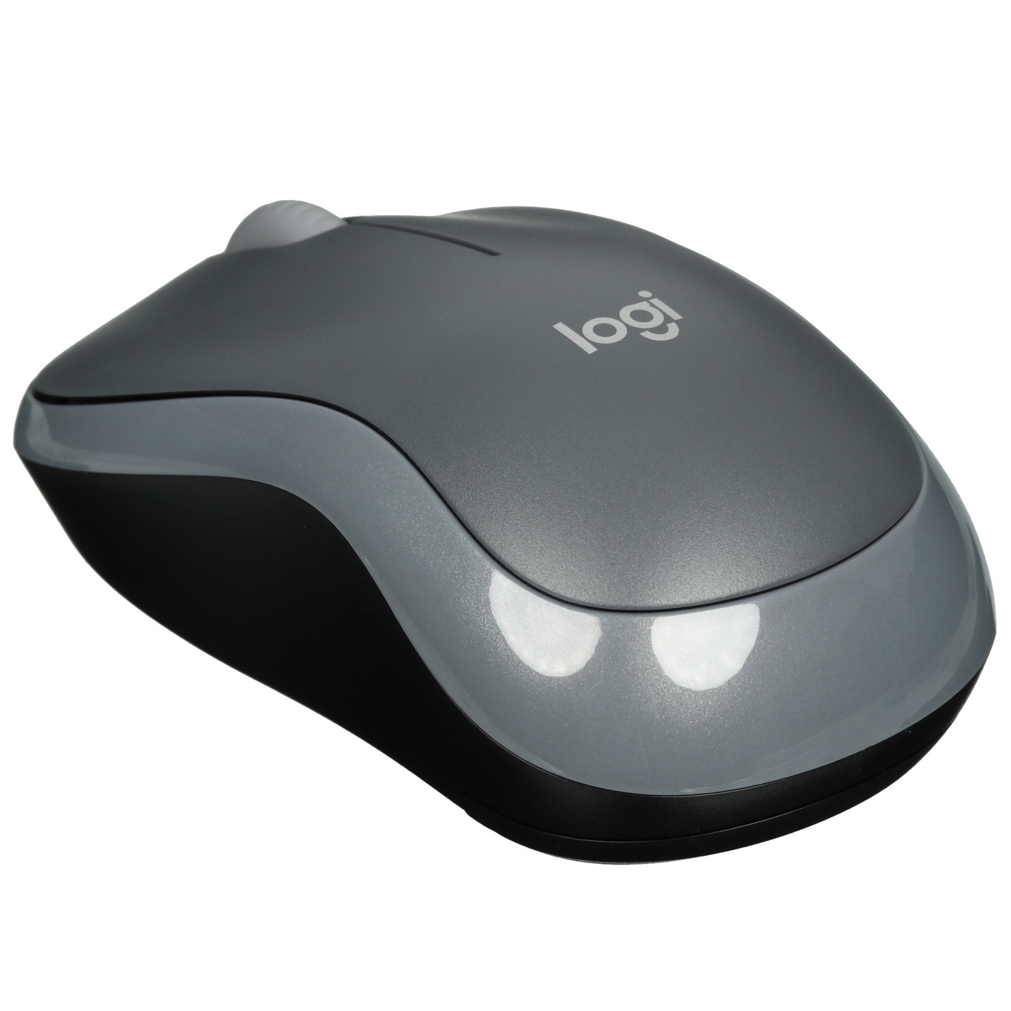 Мышь беспроводная Logitech M185 серый/черный, 1000 dpi, радиоканал, USB, кнопки - 3