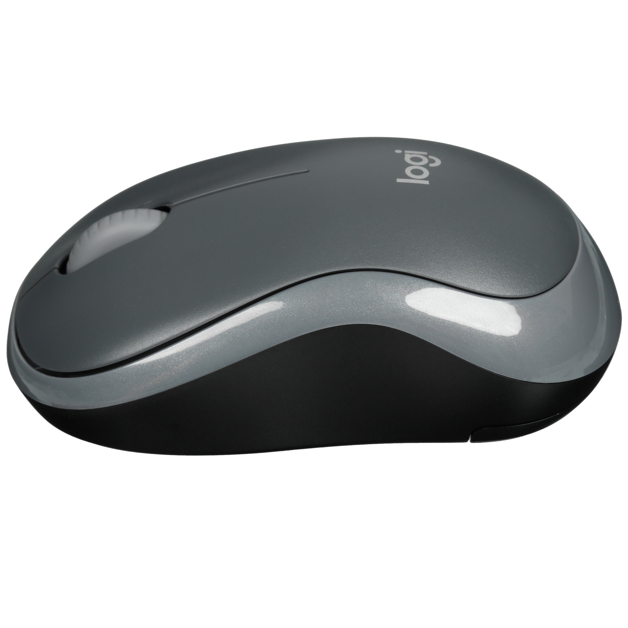 Мышь беспроводная Logitech M185 серый/черный, 1000 dpi, радиоканал, USB, кнопки - 3