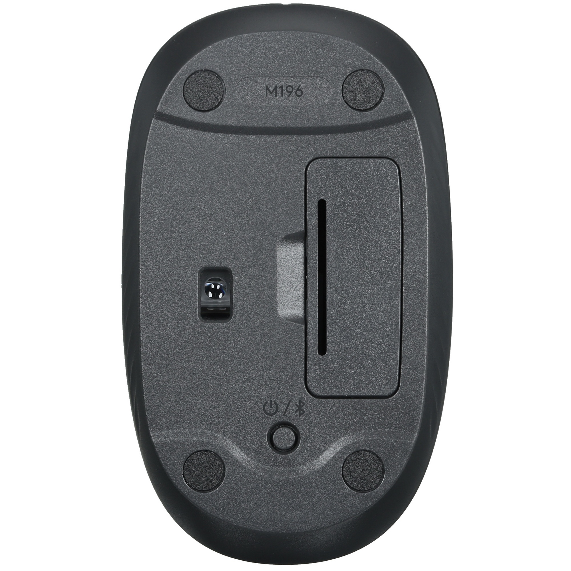 Мышь беспроводная Logitech M196 серый, 1000 dpi, Bluetooth, кнопки - 3