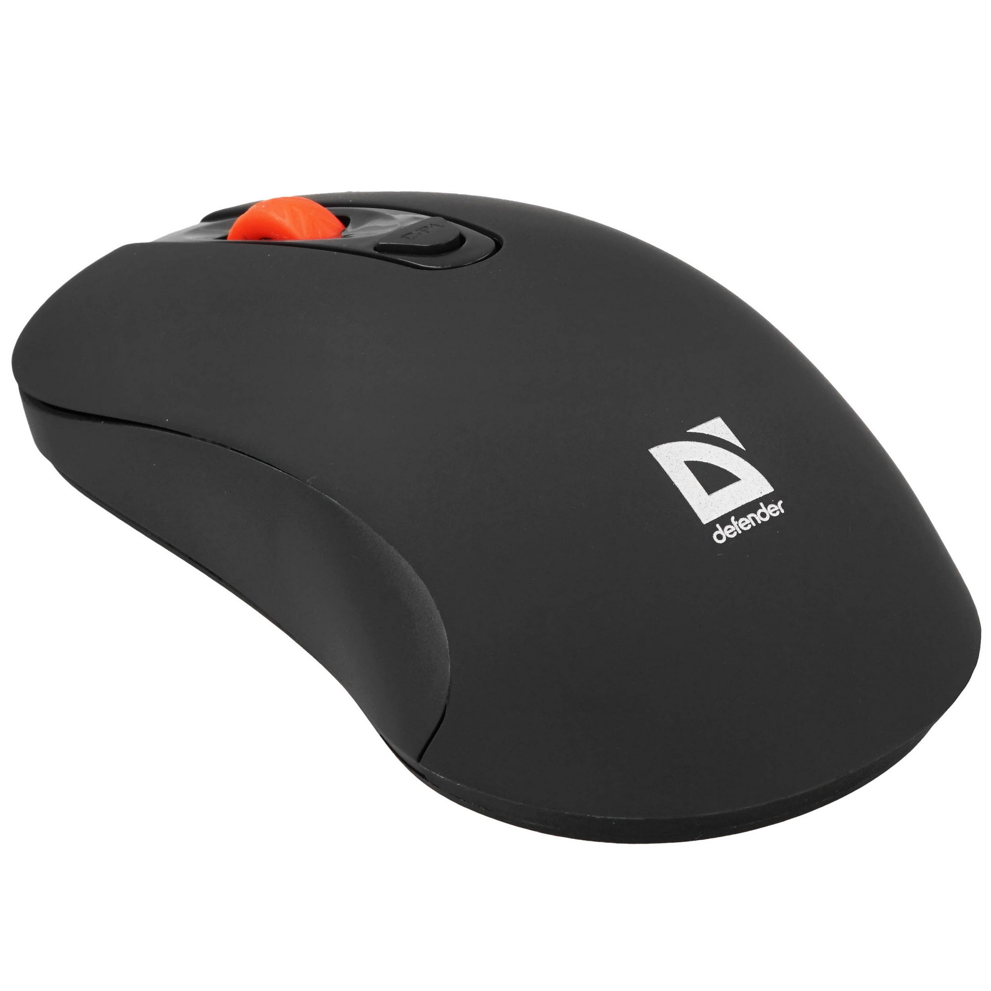 Мышь беспроводная Defender Nexus MS-195 черный, 1600 dpi, радиоканал, USB, кнопки - 4