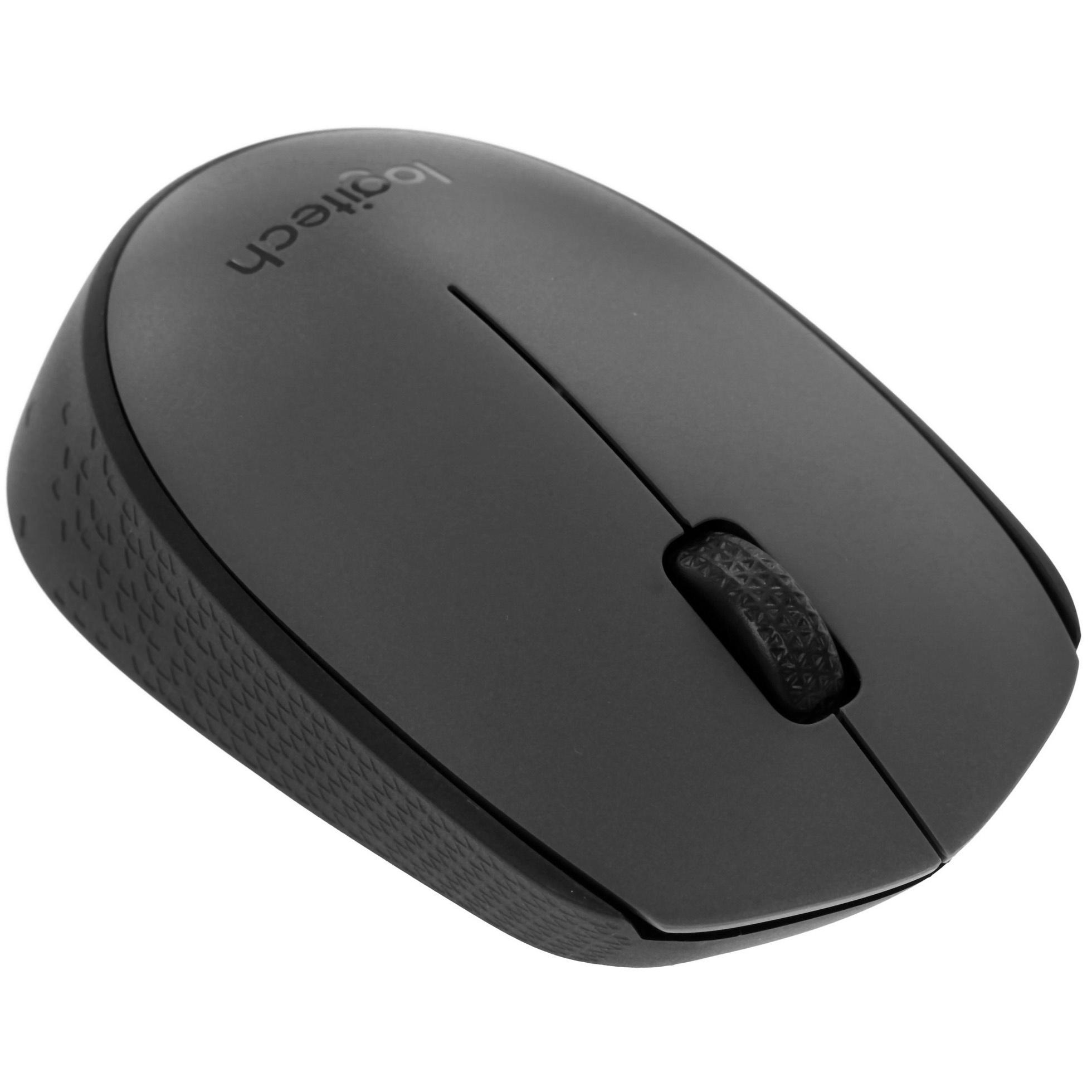 Мышь беспроводная Logitech M170 черный/темно-серый, 1000 dpi, радиоканал, USB, кнопки - 3