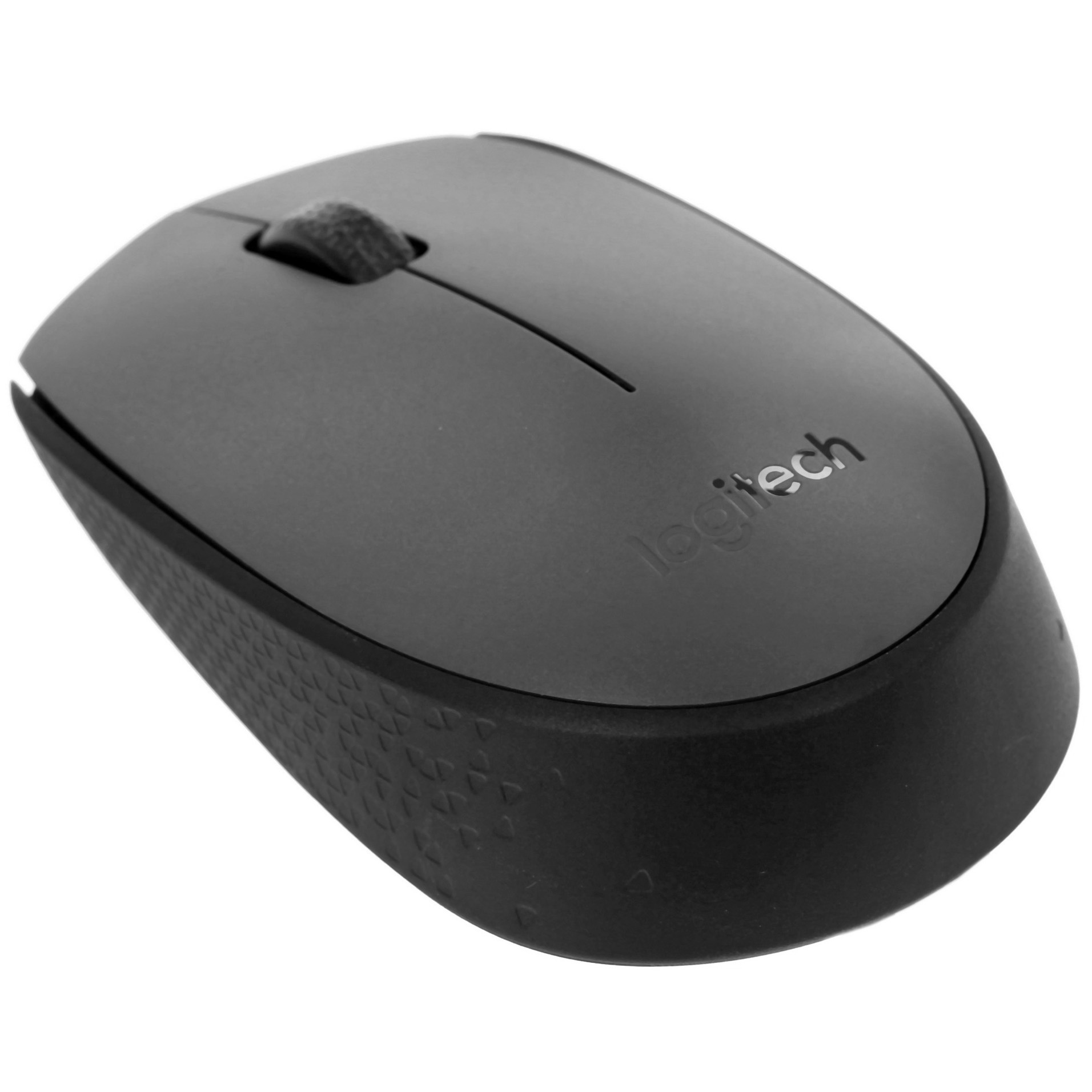 Мышь беспроводная Logitech M170 черный/темно-серый, 1000 dpi, радиоканал, USB, кнопки - 3