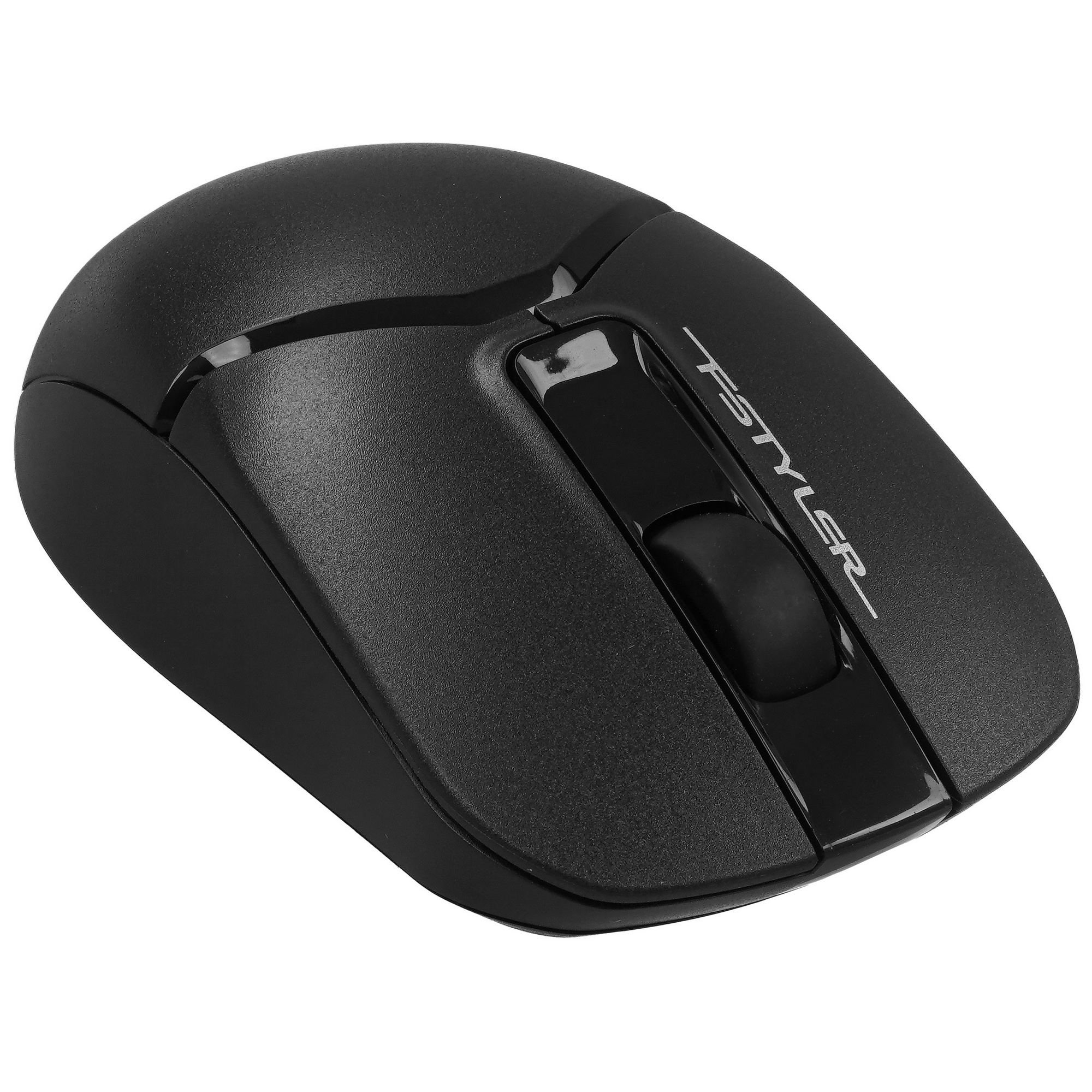 Мышь беспроводная A4Tech Fstyler FG12 черный, 1200 dpi, радиоканал, USB, кнопки - 3