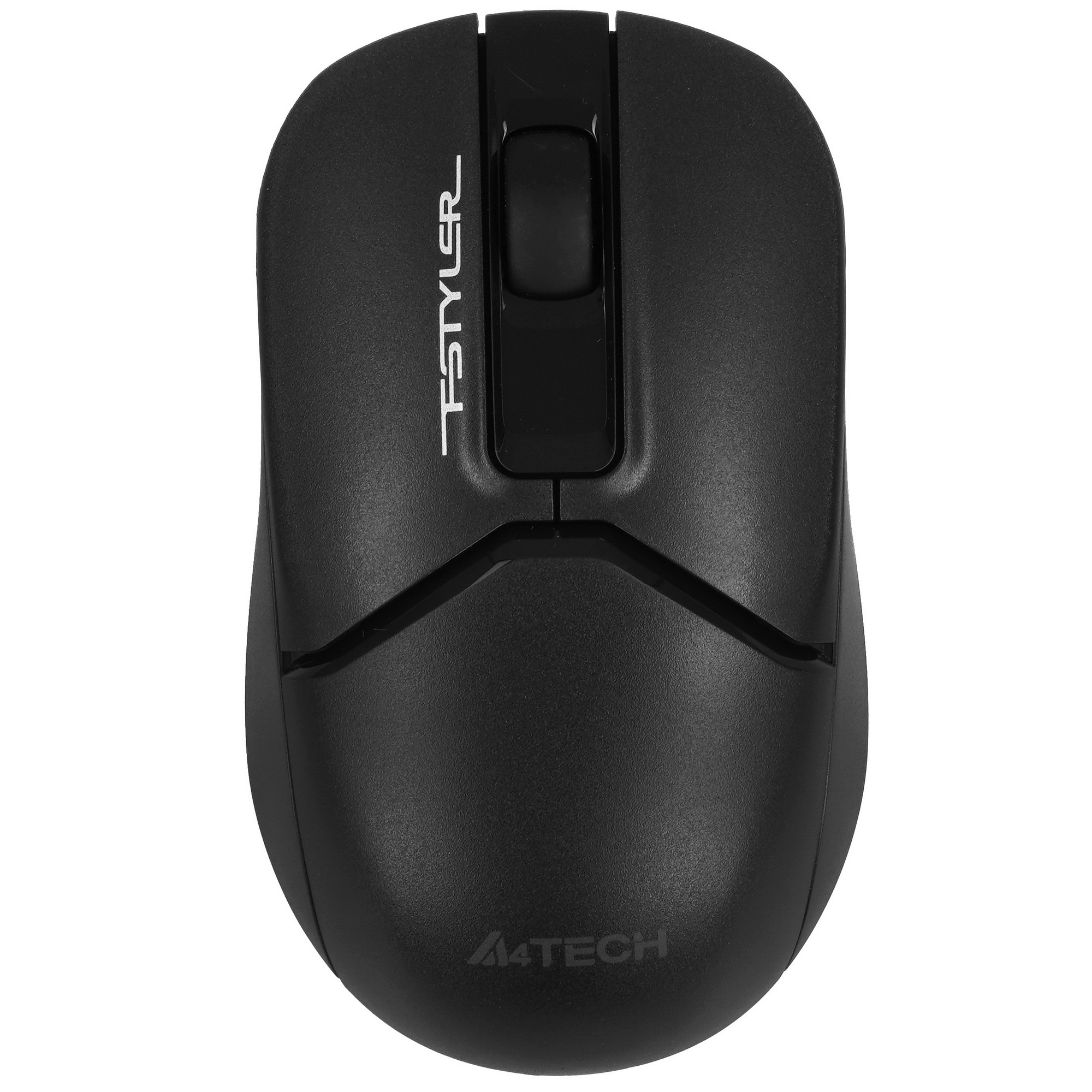 Мышь беспроводная A4Tech Fstyler FG12 черный, 1200 dpi, радиоканал, USB, кнопки - 3