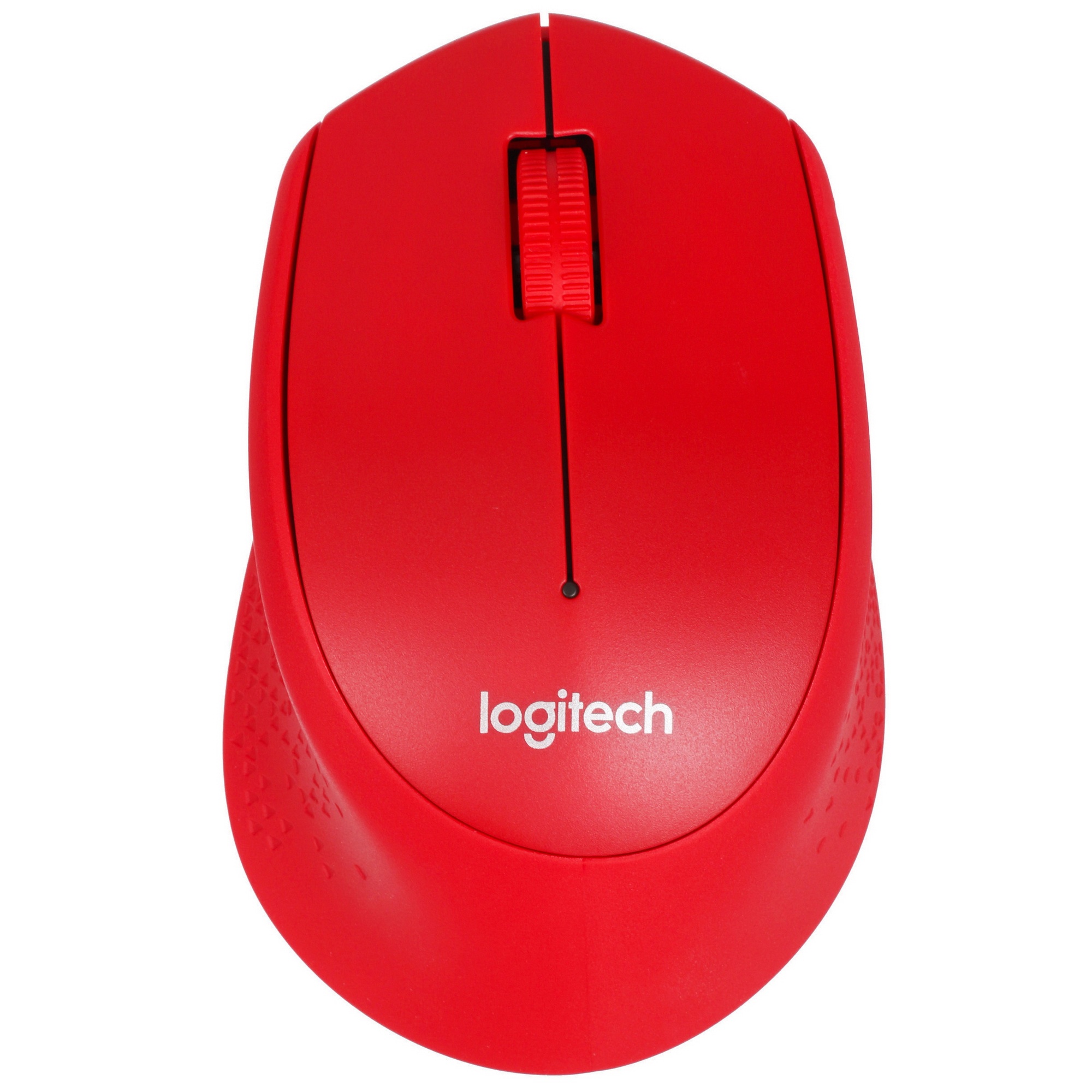 Мышь беспроводная Logitech M280 красный, 1000 dpi, радиоканал, USB, кнопки - 3
