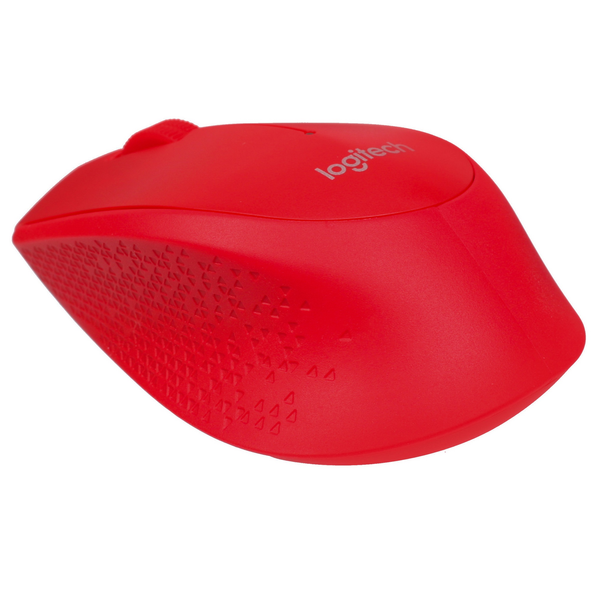 Мышь беспроводная Logitech M280 красный, 1000 dpi, радиоканал, USB, кнопки - 3