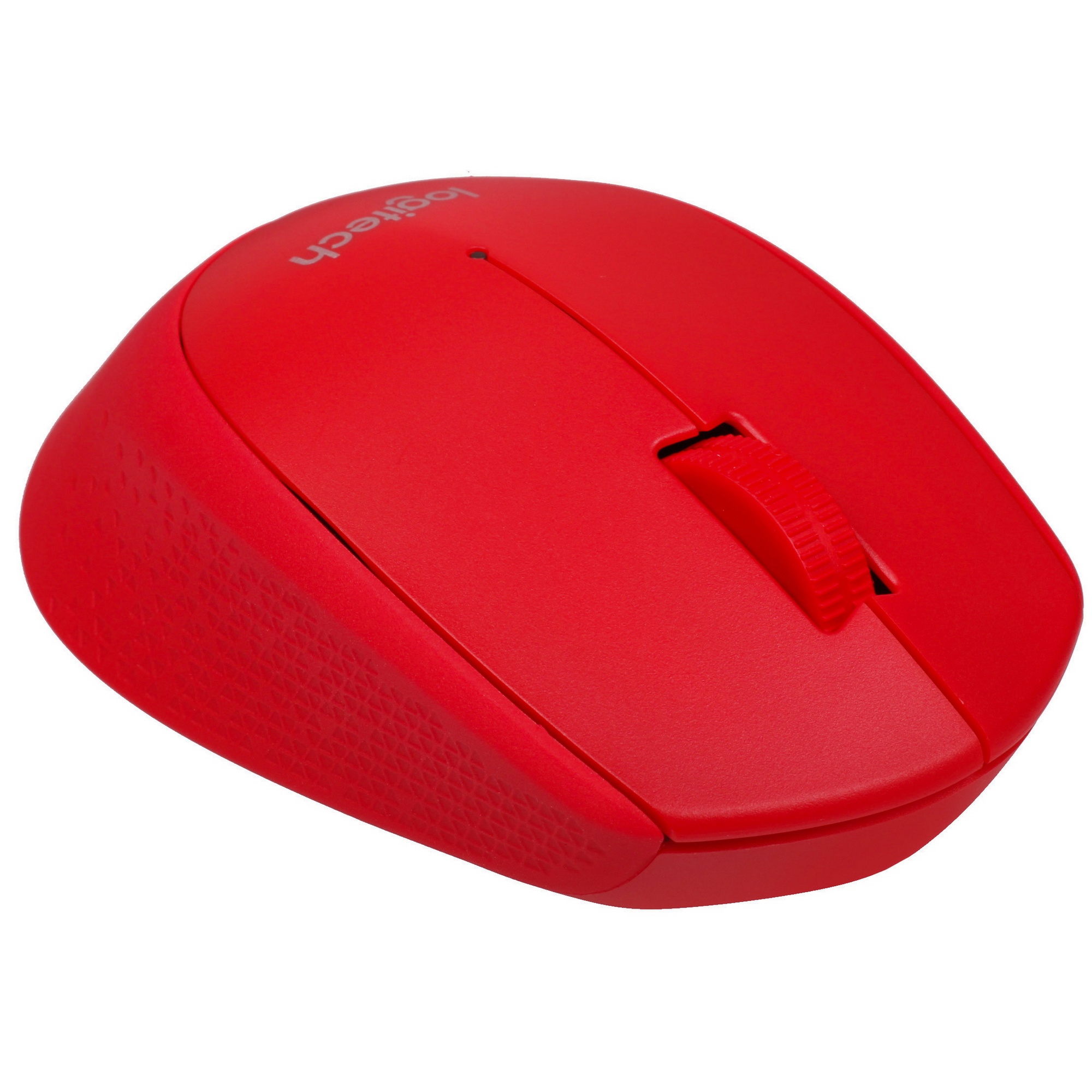 Мышь беспроводная Logitech M280 красный, 1000 dpi, радиоканал, USB, кнопки - 3