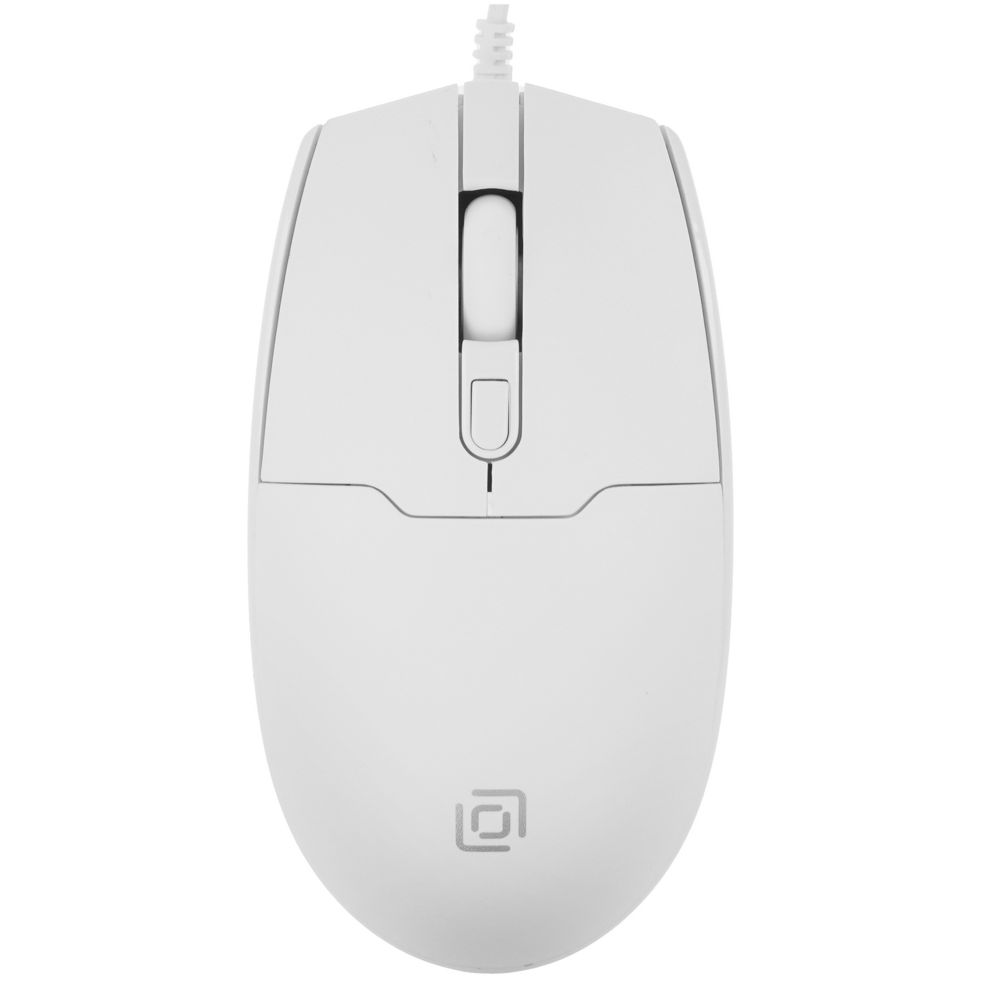 Мышь проводная Oklick 147M белый, 2000 dpi, USB, кнопки - 4