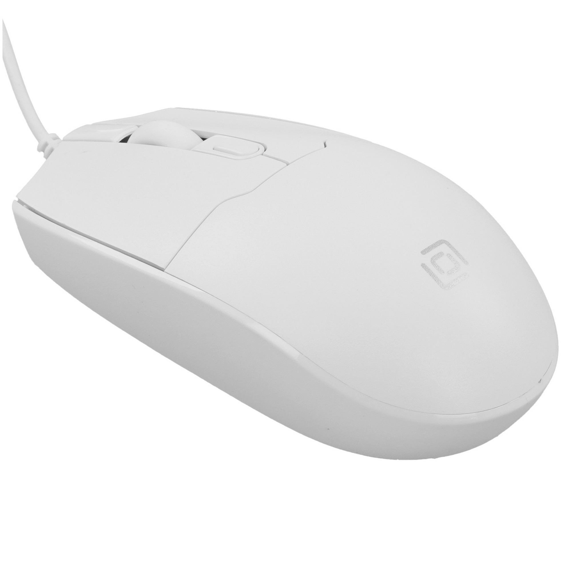 Мышь проводная Oklick 147M белый, 2000 dpi, USB, кнопки - 4