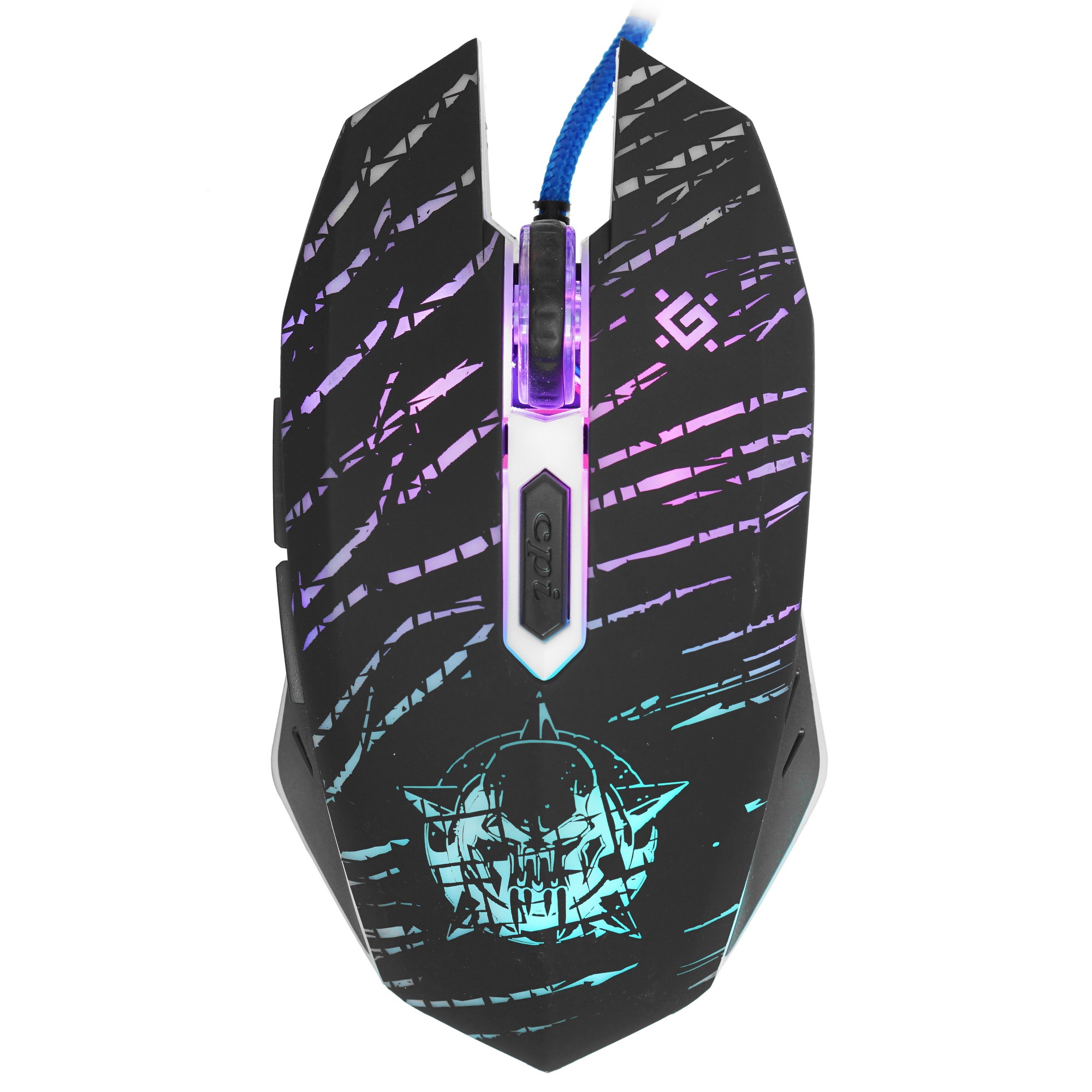 Мышь проводная Defender Dark Agent GM-590L черный, 12800 dpi, USB, кнопки - 6