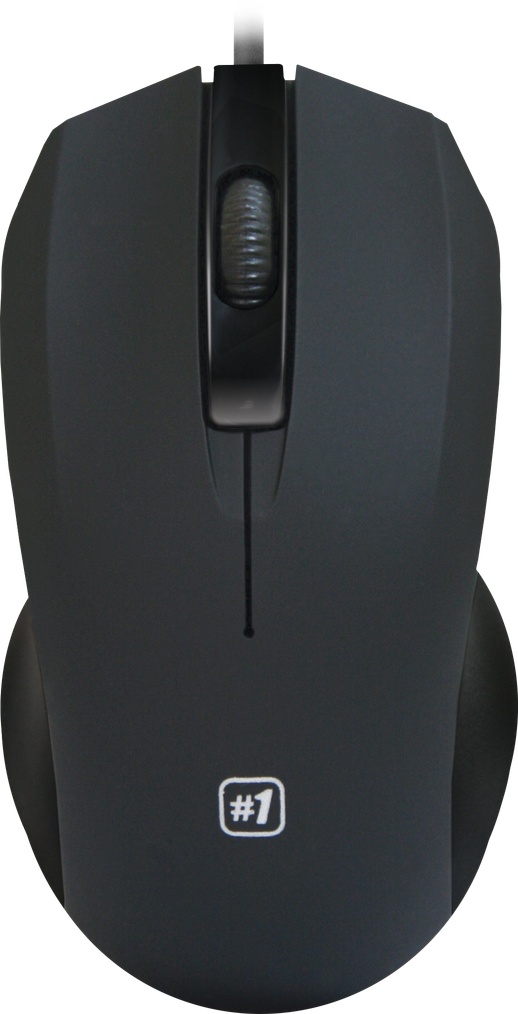 Мышь проводная Defender MM-310 черный, 1000 dpi, USB, кнопки - 3