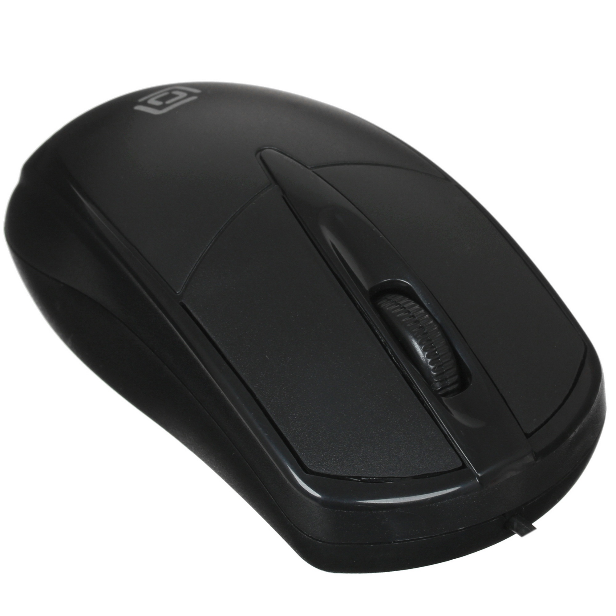 Мышь проводная Oklick 125M черный, 1200 dpi, USB, кнопки - 3