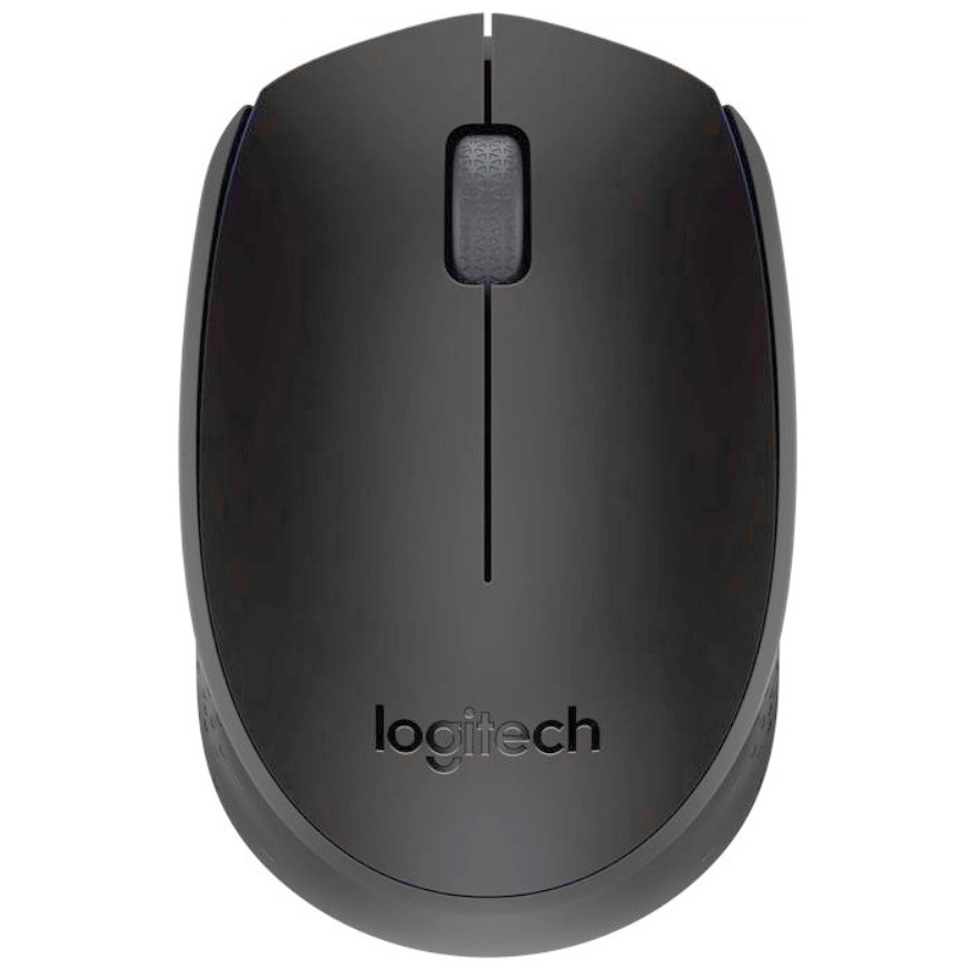 Мышь беспроводная Logitech M171 черный/серый, 1000 dpi, радиоканал, USB, кнопки - 3