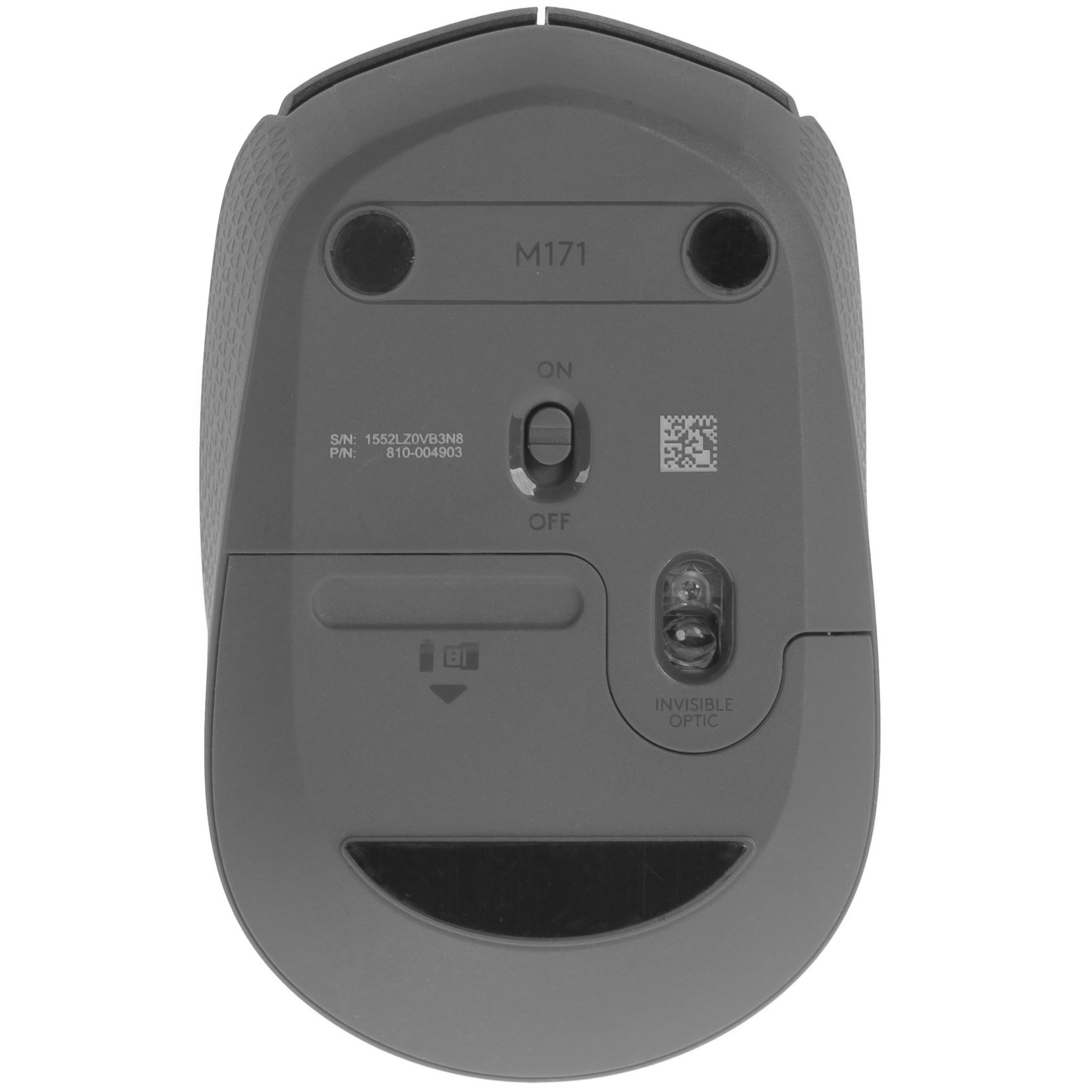 Мышь беспроводная Logitech M171 черный/серый, 1000 dpi, радиоканал, USB, кнопки - 3