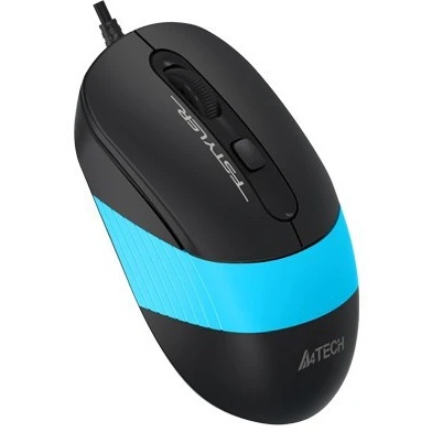 Мышь проводная A4Tech Fstyler FM10 черный/синий, 1600 dpi, USB, кнопки - 4