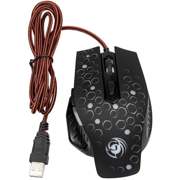 Мышь проводная Dialog Gan-Kata MGK-11U черный, 2400 dpi, USB, кнопки - 6