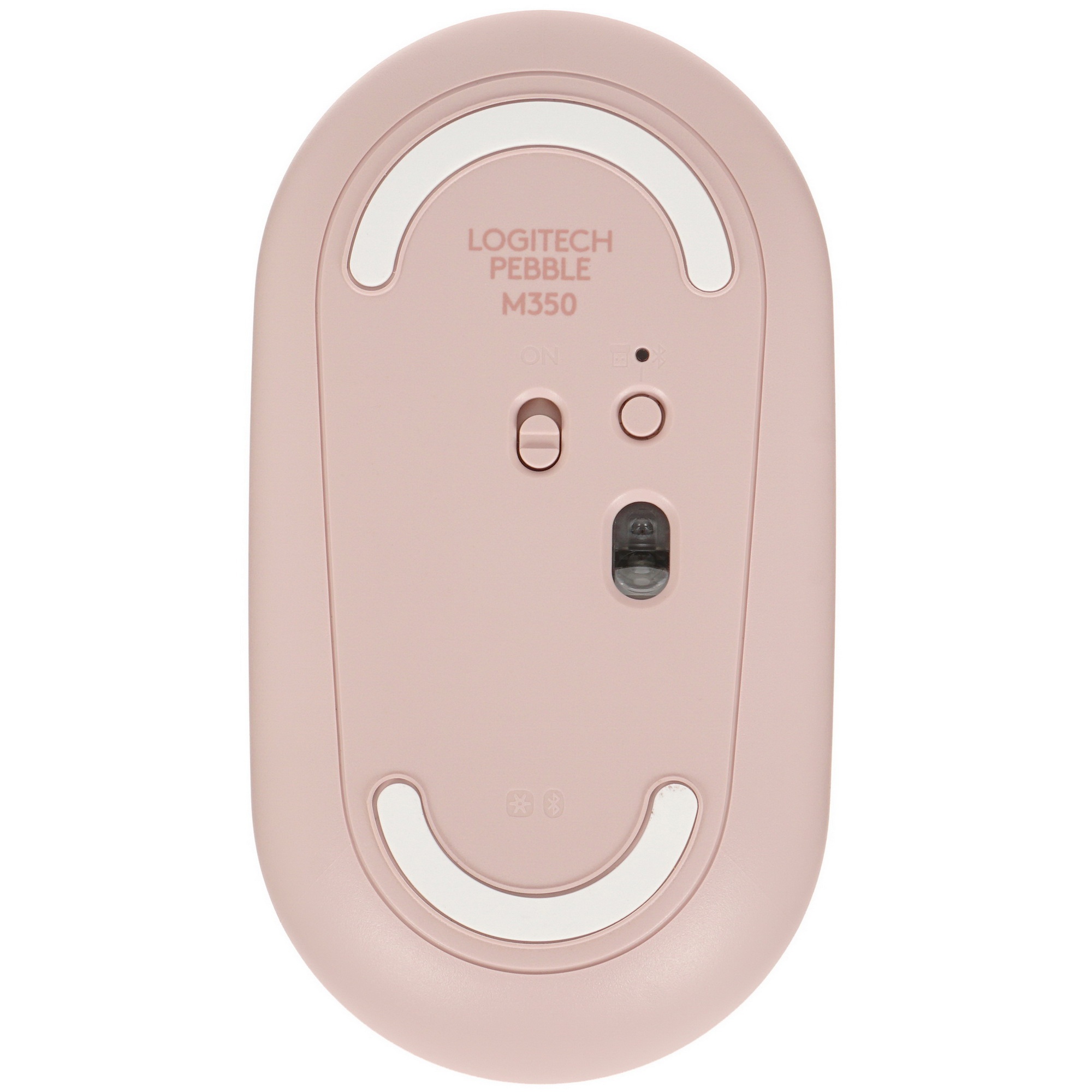 Мышь беспроводная Logitech Pebble M350 розовый, 1000 dpi, радиоканал, Bluetooth, USB, кнопки - 3