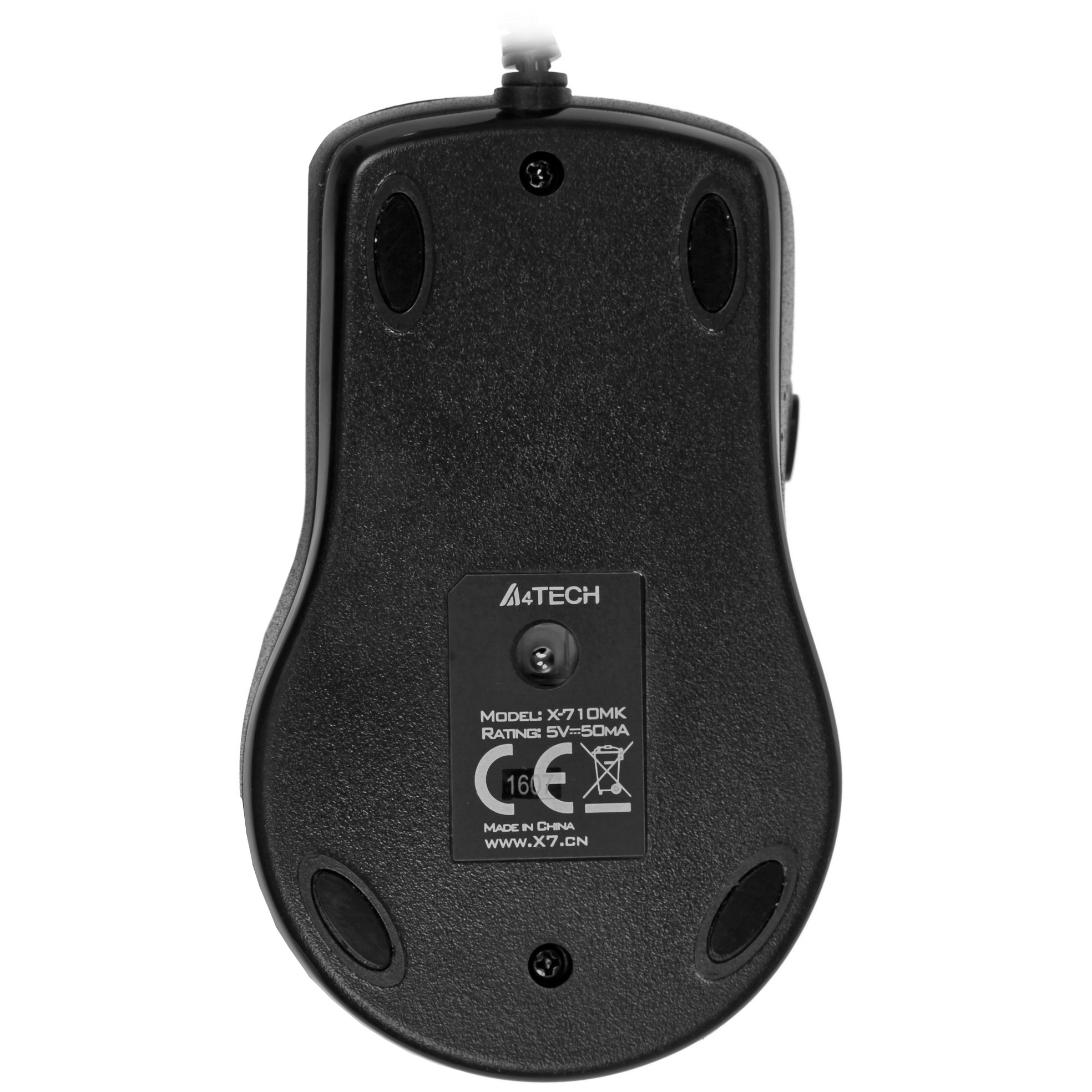 Мышь проводная A4Tech X-710MK черный, 2000 dpi, USB, кнопки - 7