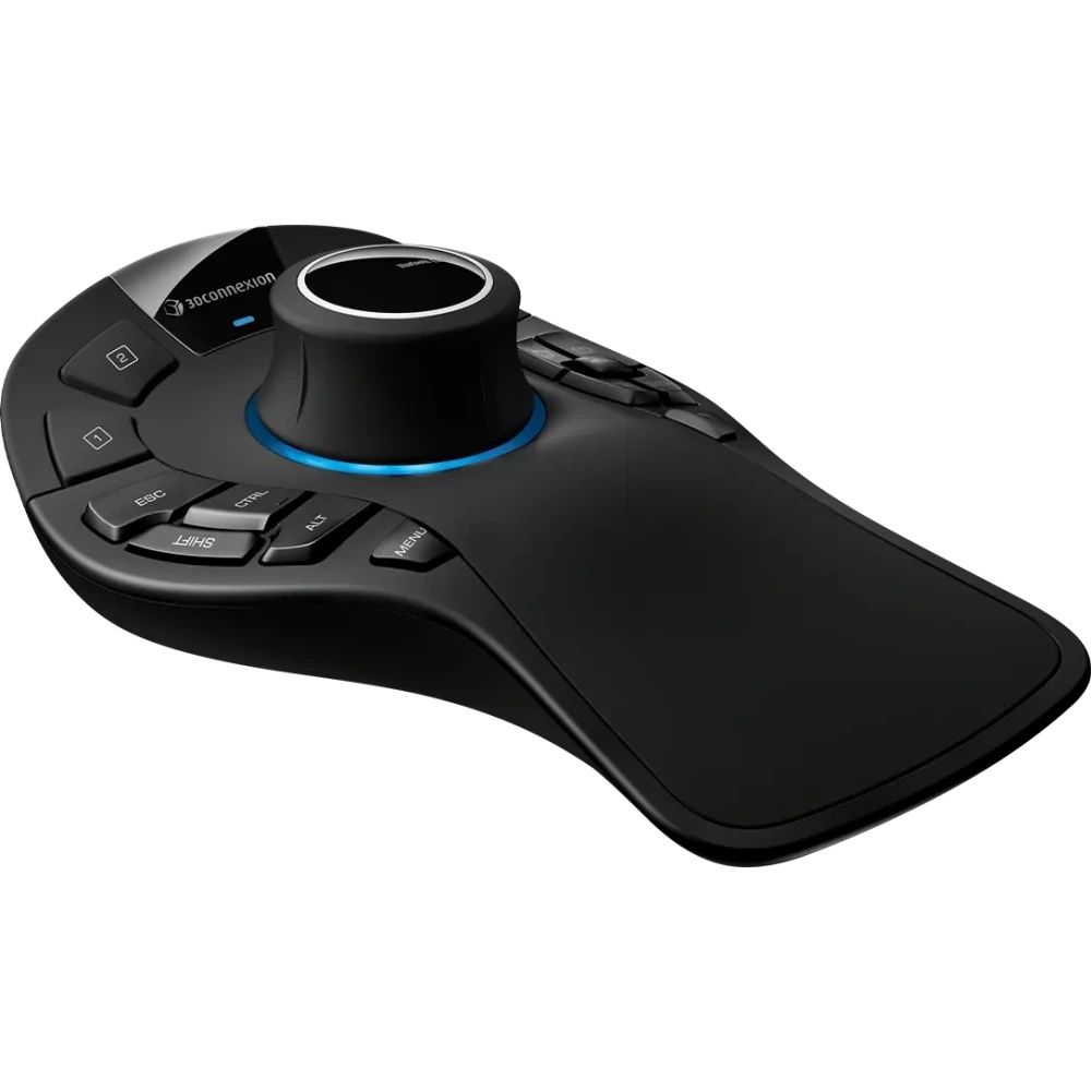 Мышь беспроводная/проводная 3DConnexion SpaceMouse Pro Wireless (3DX-700119) черный, радиоканал, Blu