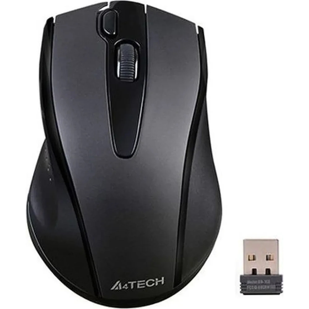 Мышь беспроводная A4Tech G9-500F черный, 1200 dpi, радиоканал, USB, кнопки - 4