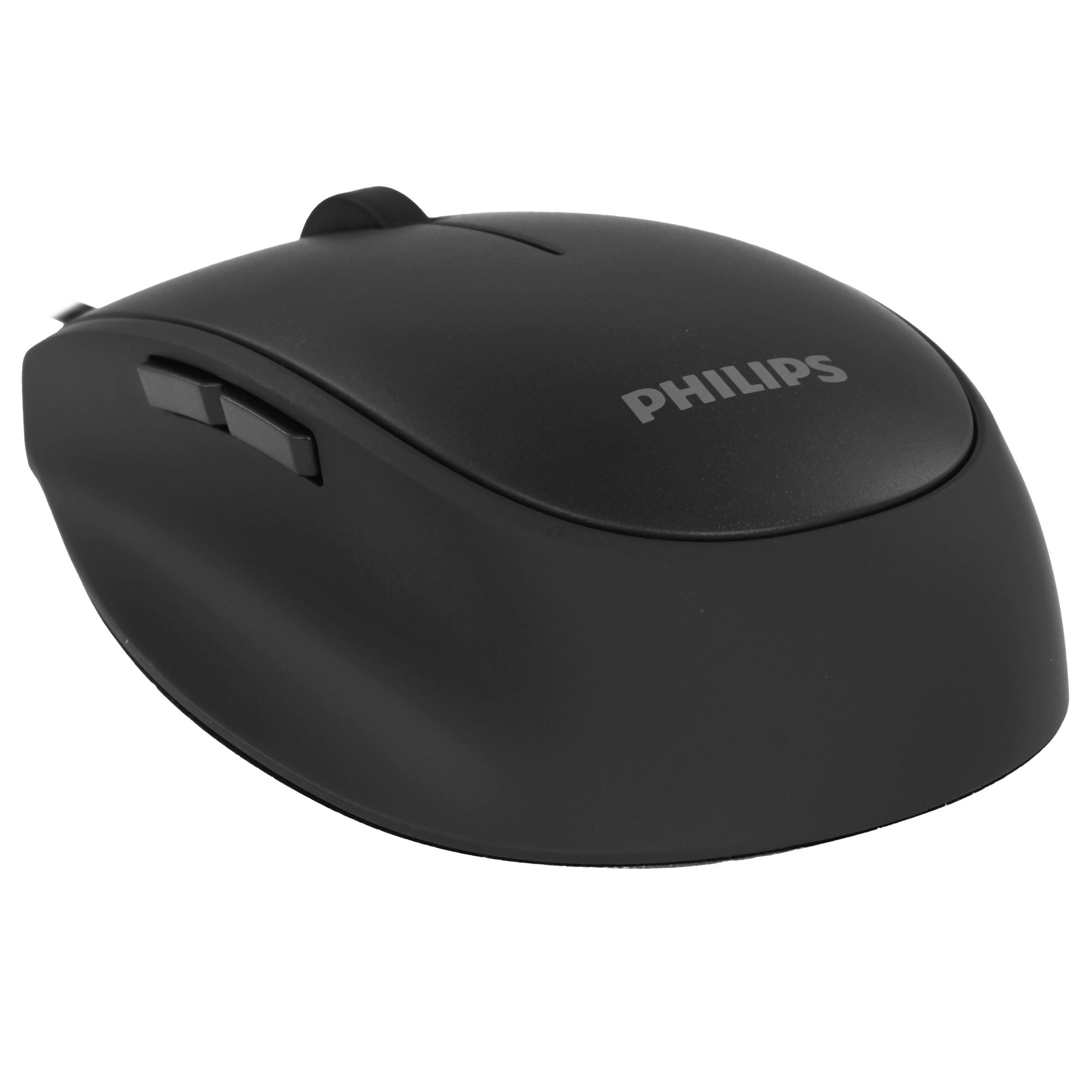 Мышь проводная Philips SPK7327 черный, 1600 dpi, USB, кнопки - 5