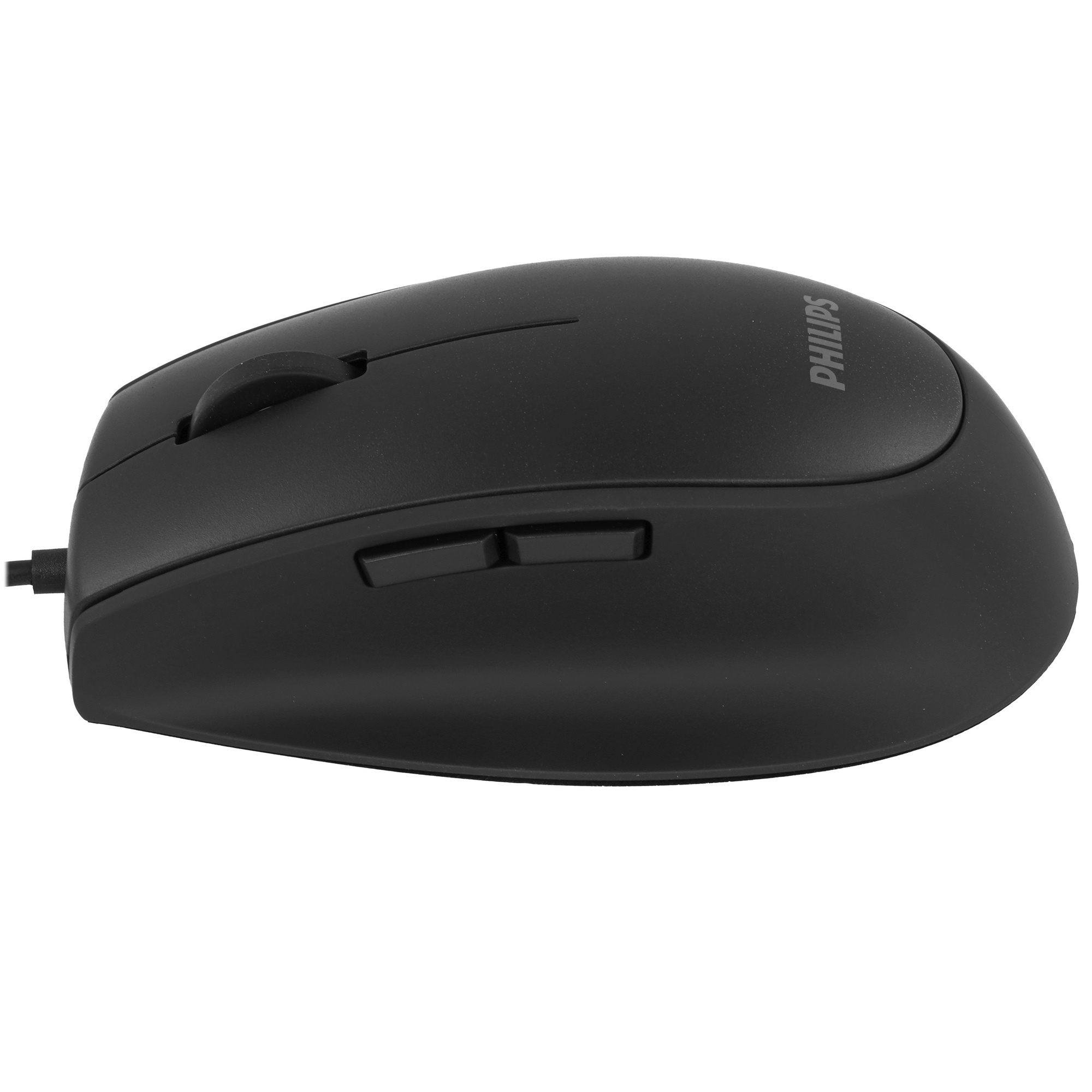 Мышь проводная Philips SPK7327 черный, 1600 dpi, USB, кнопки - 5