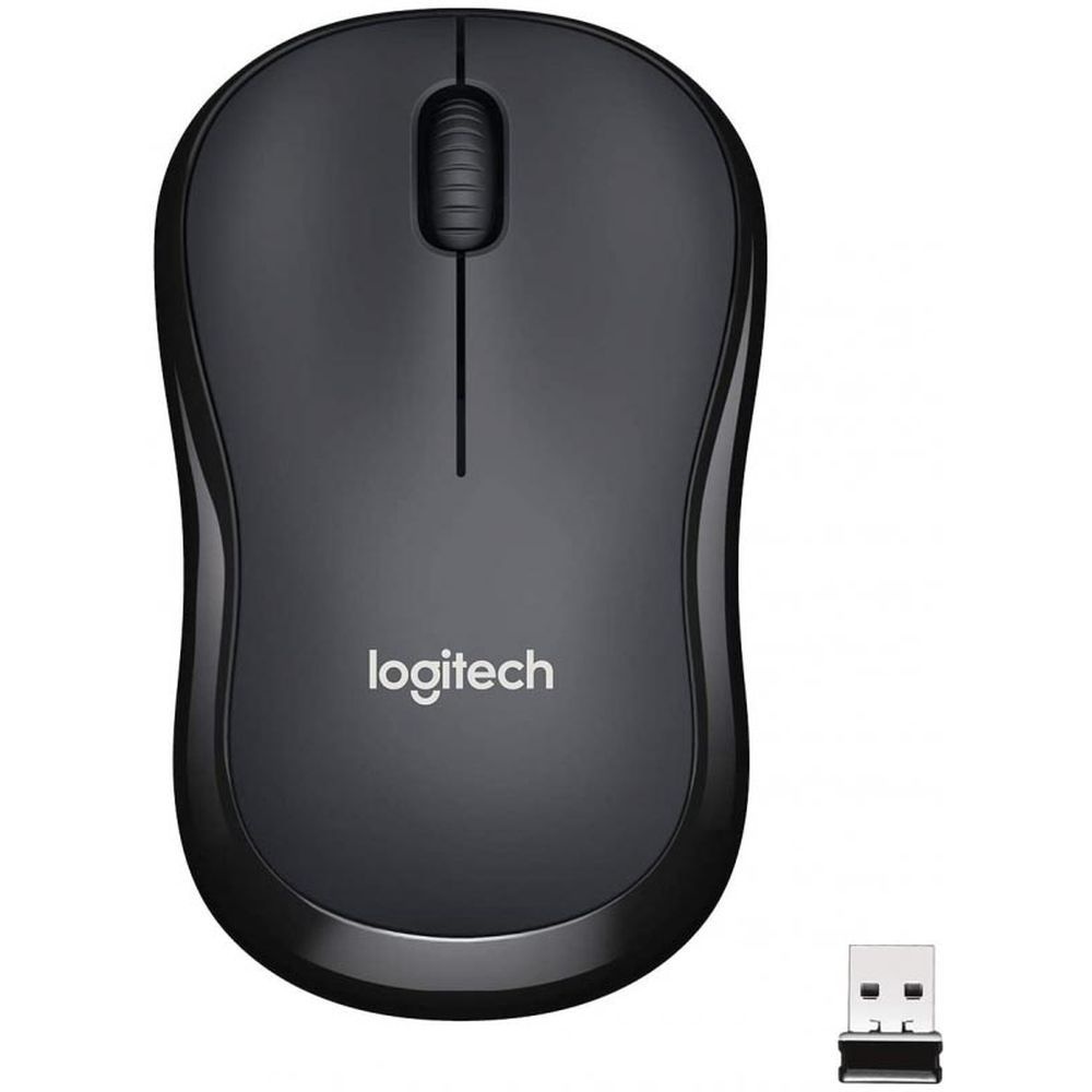 Мышь беспроводная Logitech M221 SILENT черный, 1000 dpi, радиоканал, USB, кнопки - 3