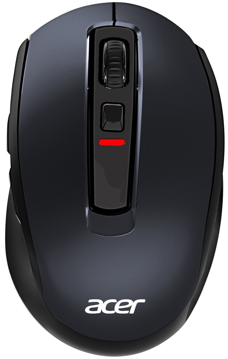 Мышь беспроводная Acer OMR060 черный, 1600 dpi, радиоканал, USB, кнопки - 6