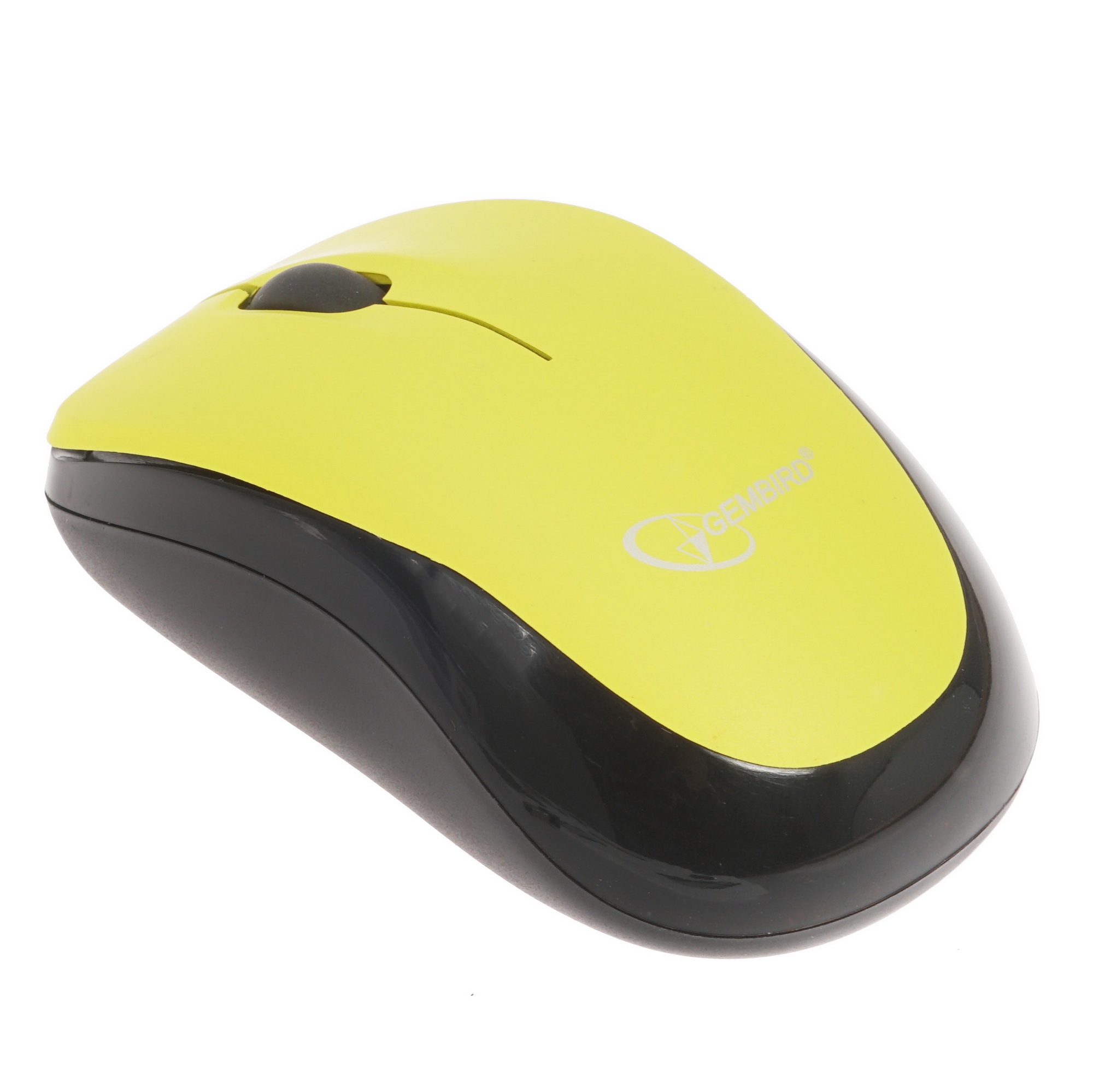 Мышь беспроводная Gembird MUSW-360-LM желтый, 1000 dpi, радиоканал, USB, кнопки - 3