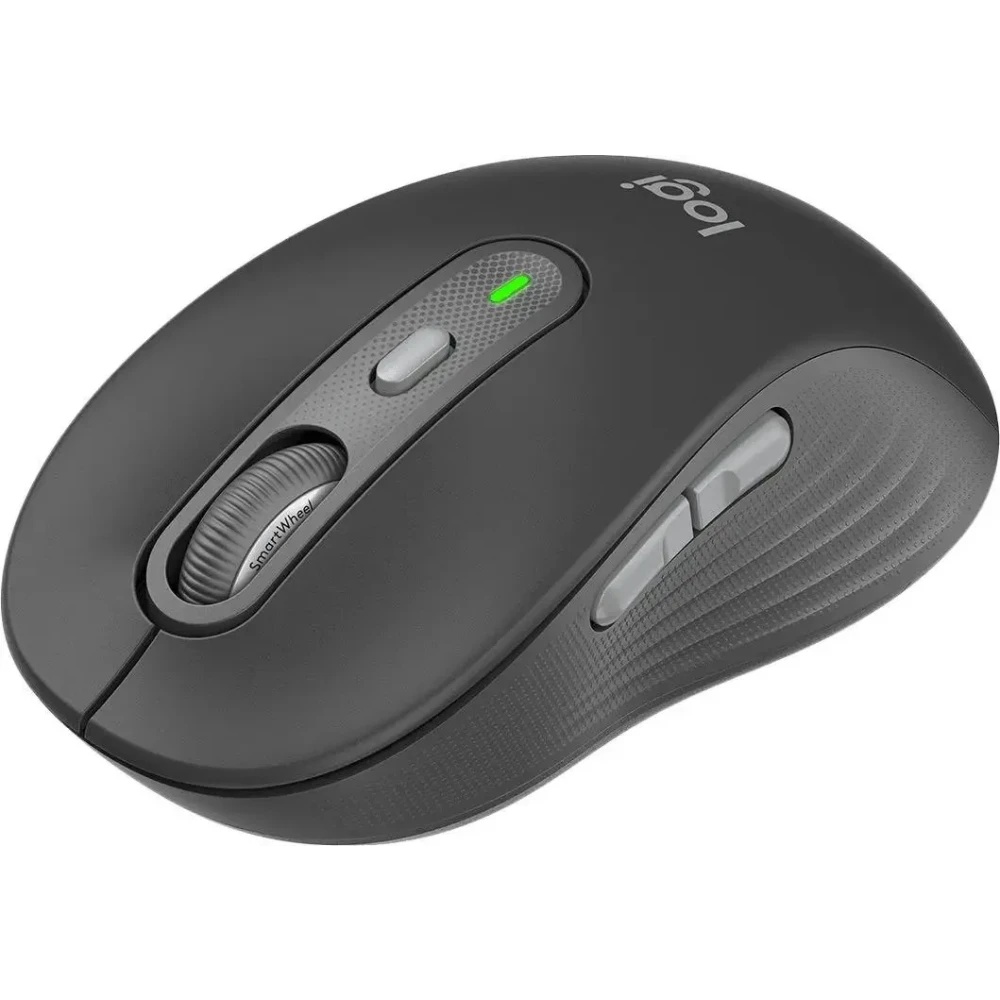 Мышь беспроводная Logitech M750 графитовый, 4000 dpi, радиоканал, Bluetooth, USB, кнопки - 5