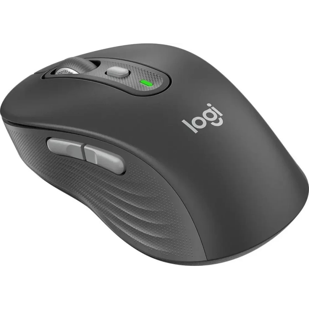 Мышь беспроводная Logitech M750 графитовый, 4000 dpi, радиоканал, Bluetooth, USB, кнопки - 5
