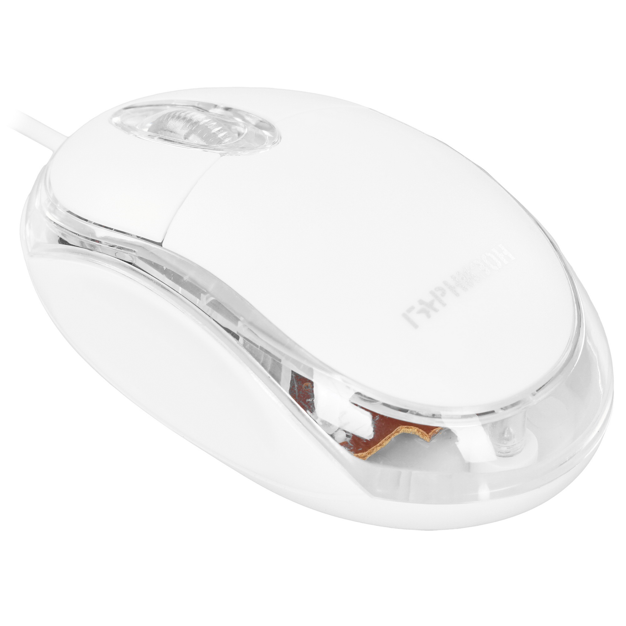 Мышь проводная Гарнизон GM-100W белый, 1000 dpi, USB, кнопки - 3