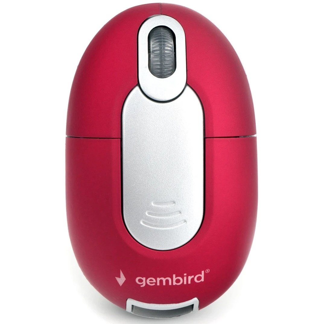 Мышь беспроводная Gembird MUSW-605 красный, 1200 dpi, радиоканал, USB, кнопки - 3