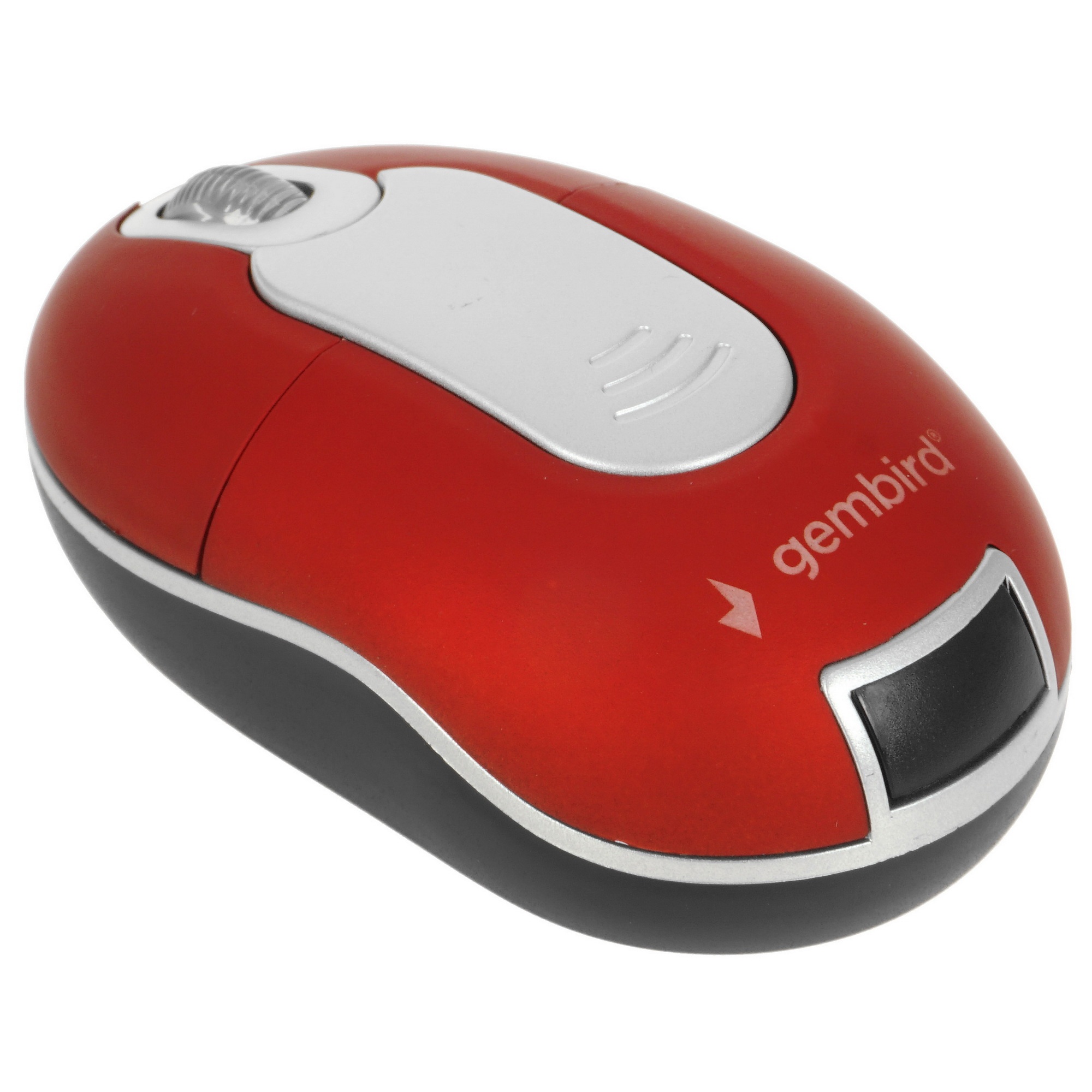 Мышь беспроводная Gembird MUSW-605 красный, 1200 dpi, радиоканал, USB, кнопки - 3