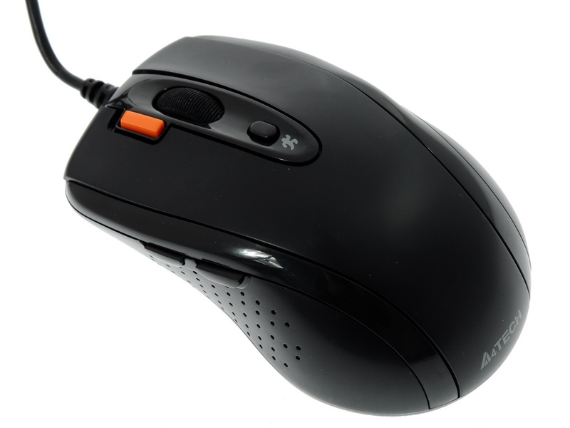 Мышь проводная A4Tech N-70FX черный, 1600 dpi, USB, кнопки - 7