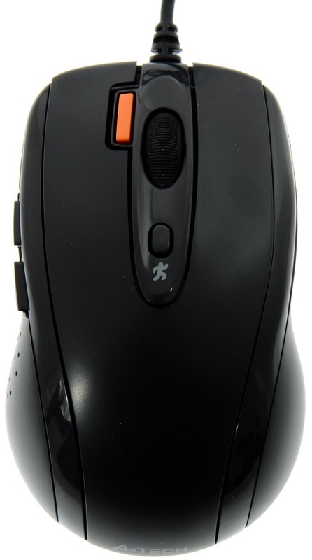 Мышь проводная A4Tech N-70FX черный, 1600 dpi, USB, кнопки - 7