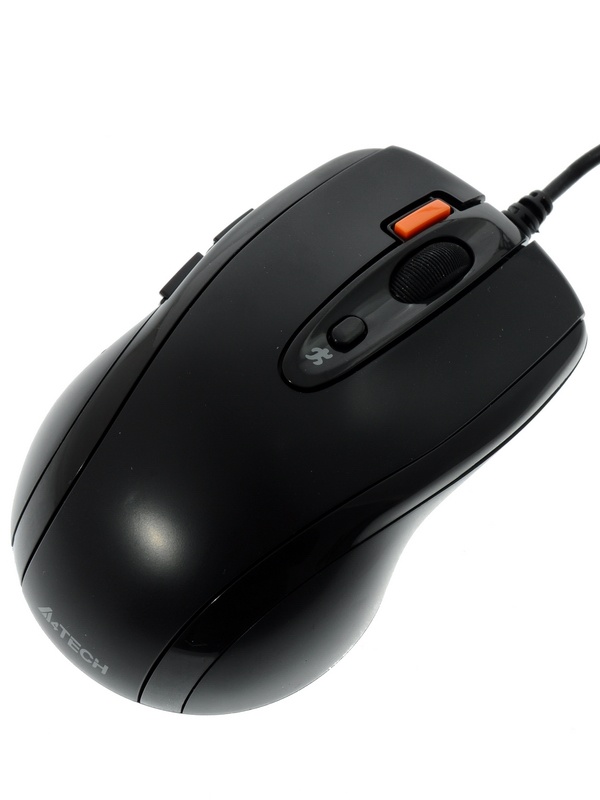 Мышь проводная A4Tech N-70FX черный, 1600 dpi, USB, кнопки - 7