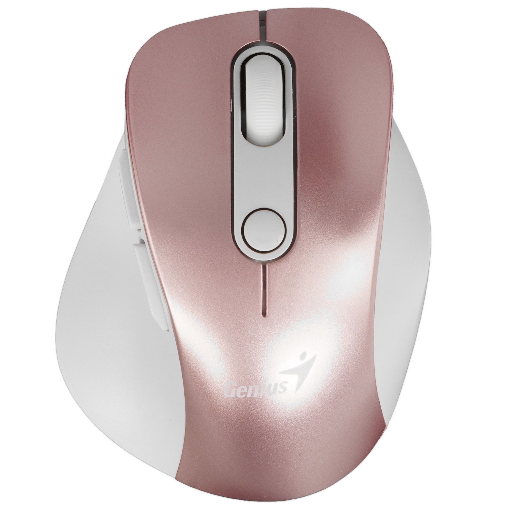 Мышь беспроводная Genius Ergo 9000S Pro розовый, 2400 dpi, радиоканал, Bluetooth, USB, кнопки - 6