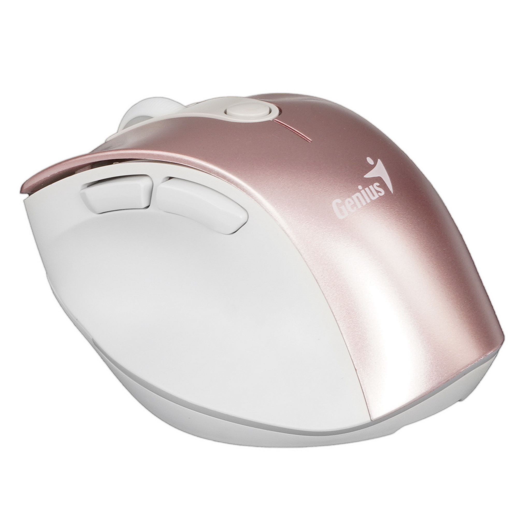 Мышь беспроводная Genius Ergo 9000S Pro розовый, 2400 dpi, радиоканал, Bluetooth, USB, кнопки - 6