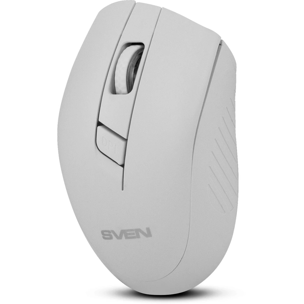 Мышь беспроводная SVEN RX-425W белый, 1600 dpi, радиоканал, USB, кнопки - 6