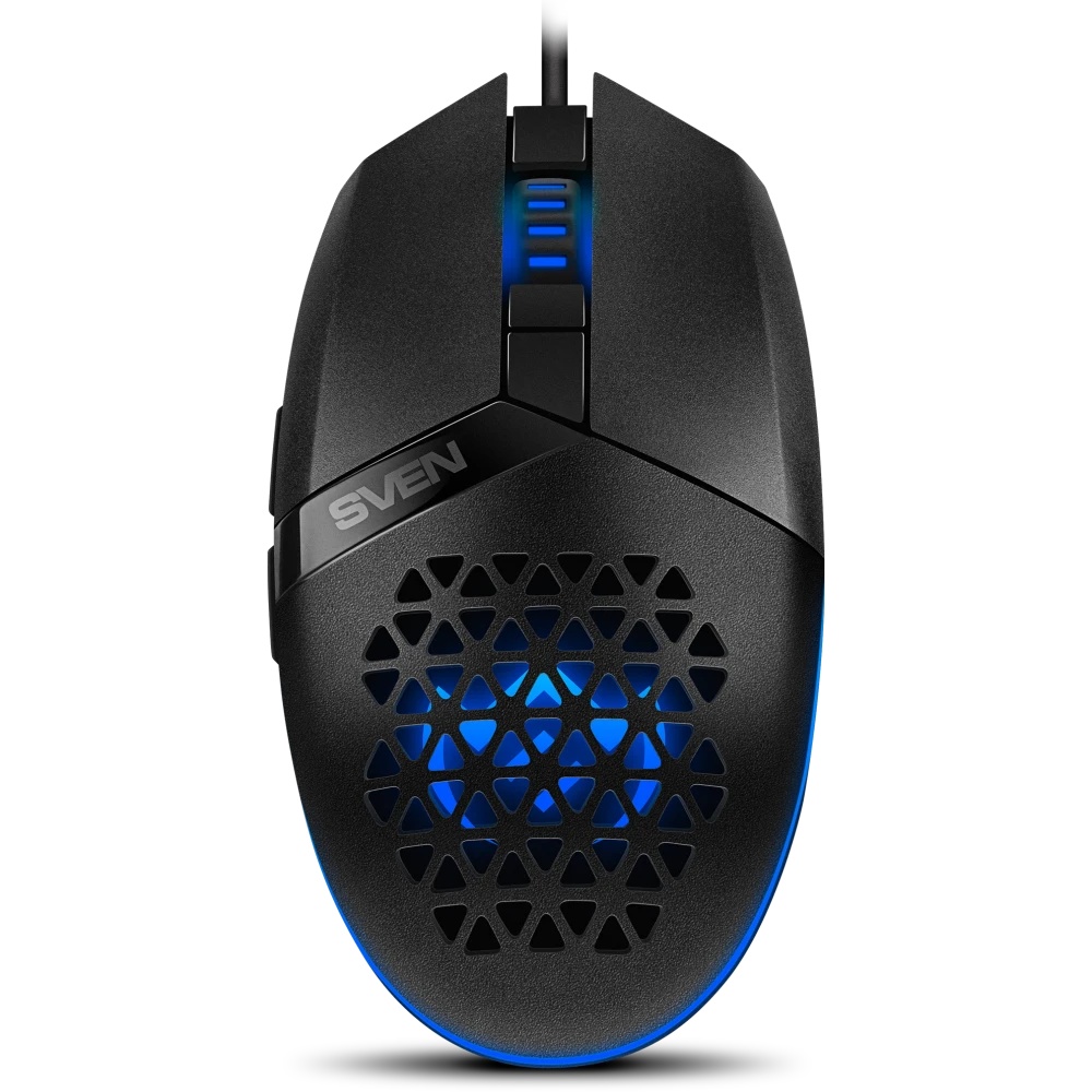 Мышь проводная SVEN RX-G735 черный, 4000 dpi, USB, кнопки - 6